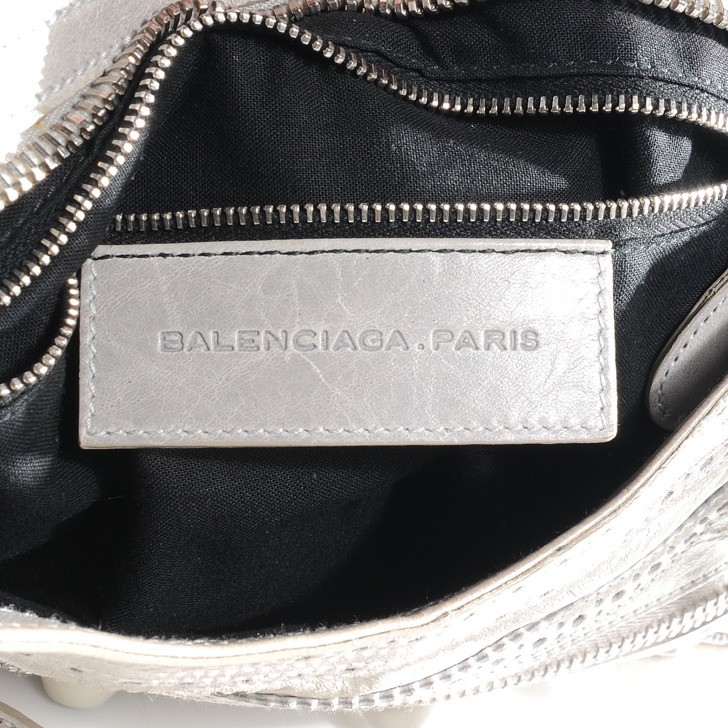 Balenciaga Agneau Giant Brogues Hardware City Argent 7 of 10