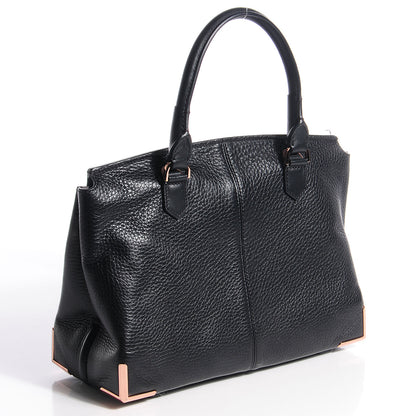 Alexander Wang Calfskin Large Marion Soft Black with Rose Gold Hardware 3 of 7