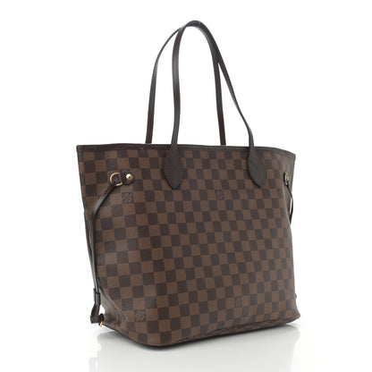 Louis Vuitton Damier Ebene Neo Neverfull MM Rose Ballerine 3 of 11