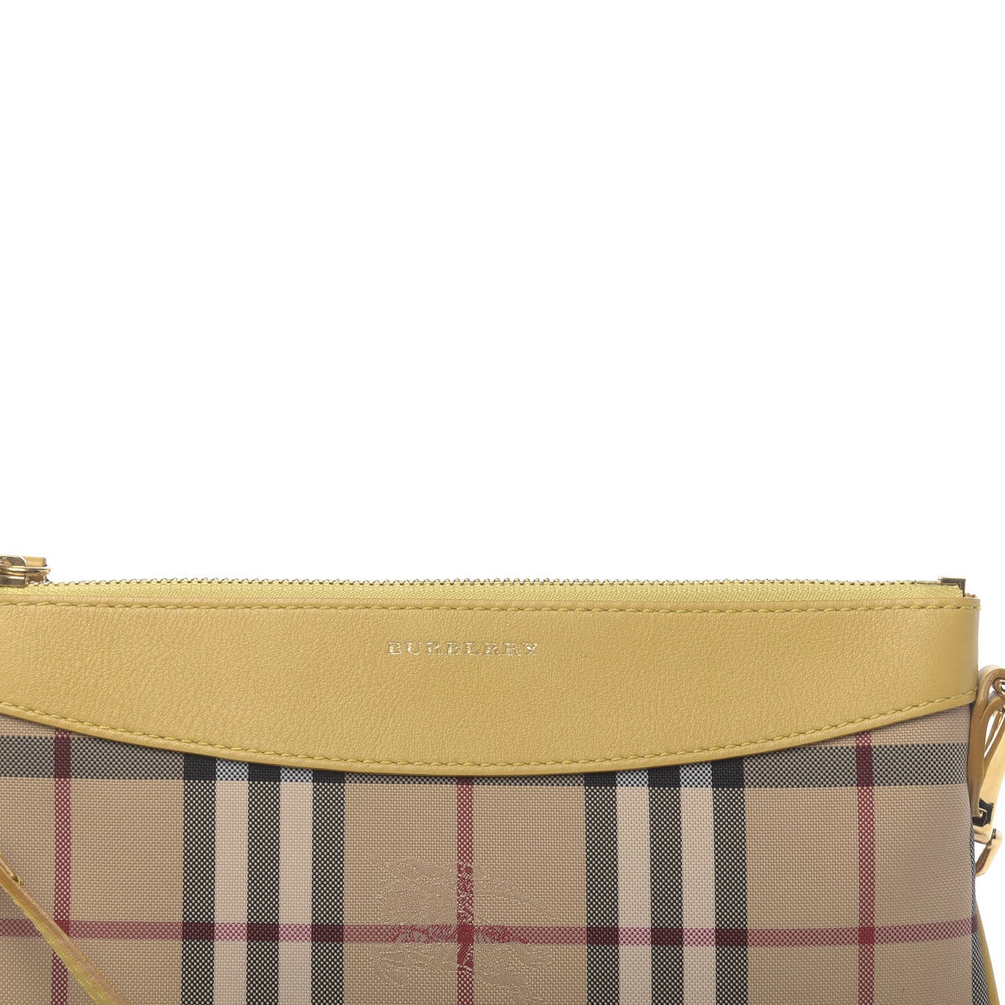 Horseferry Check Peyton Crossbody Clutch Bag Yellow