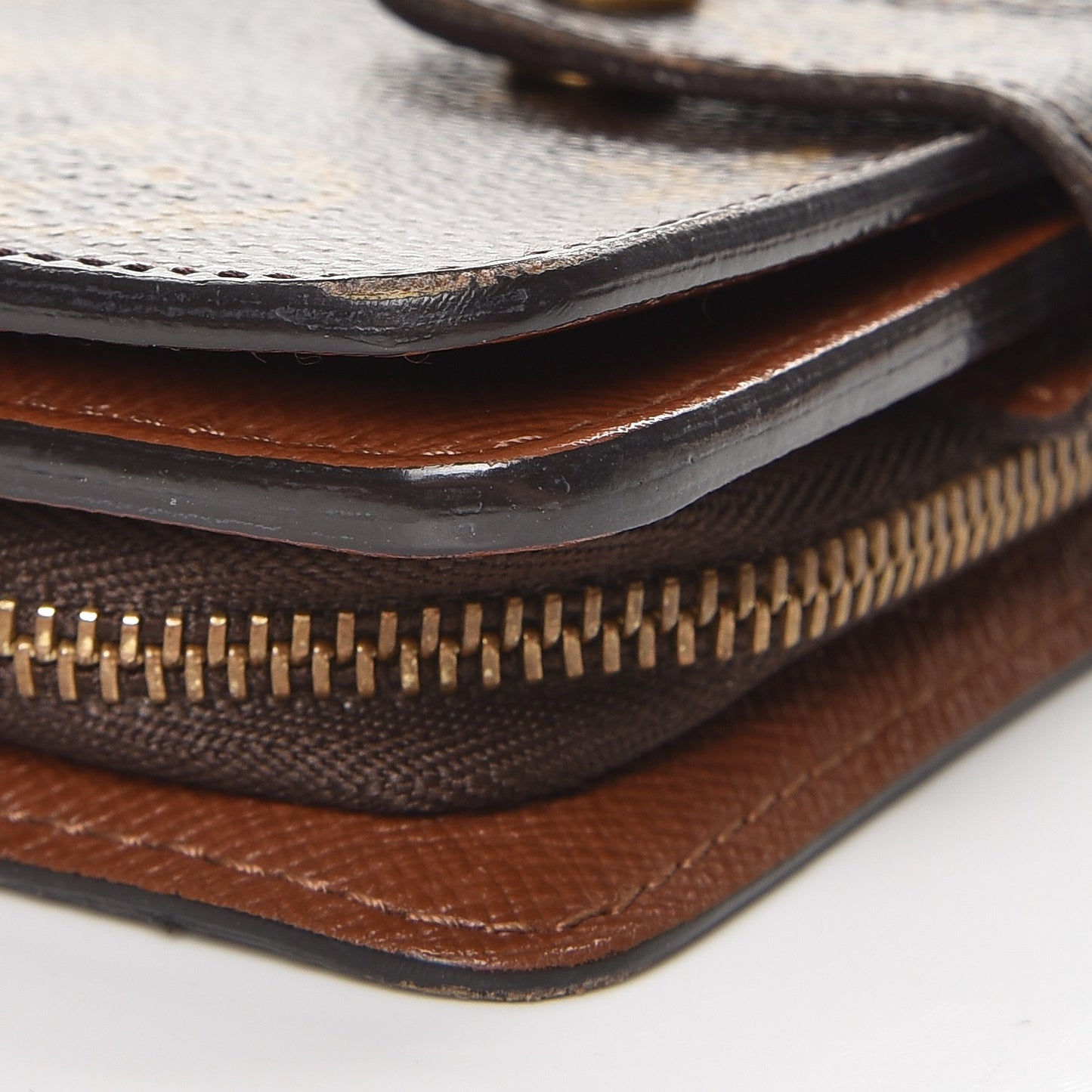 Monogram Compact Zippe Zipped Wallet