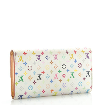 Louis Vuitton Monogram Multicolor Sarah Wallet White 3 of 9