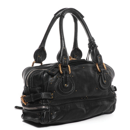Chloe Leather Paddington Double Zipped Bowler Black 3 of 7