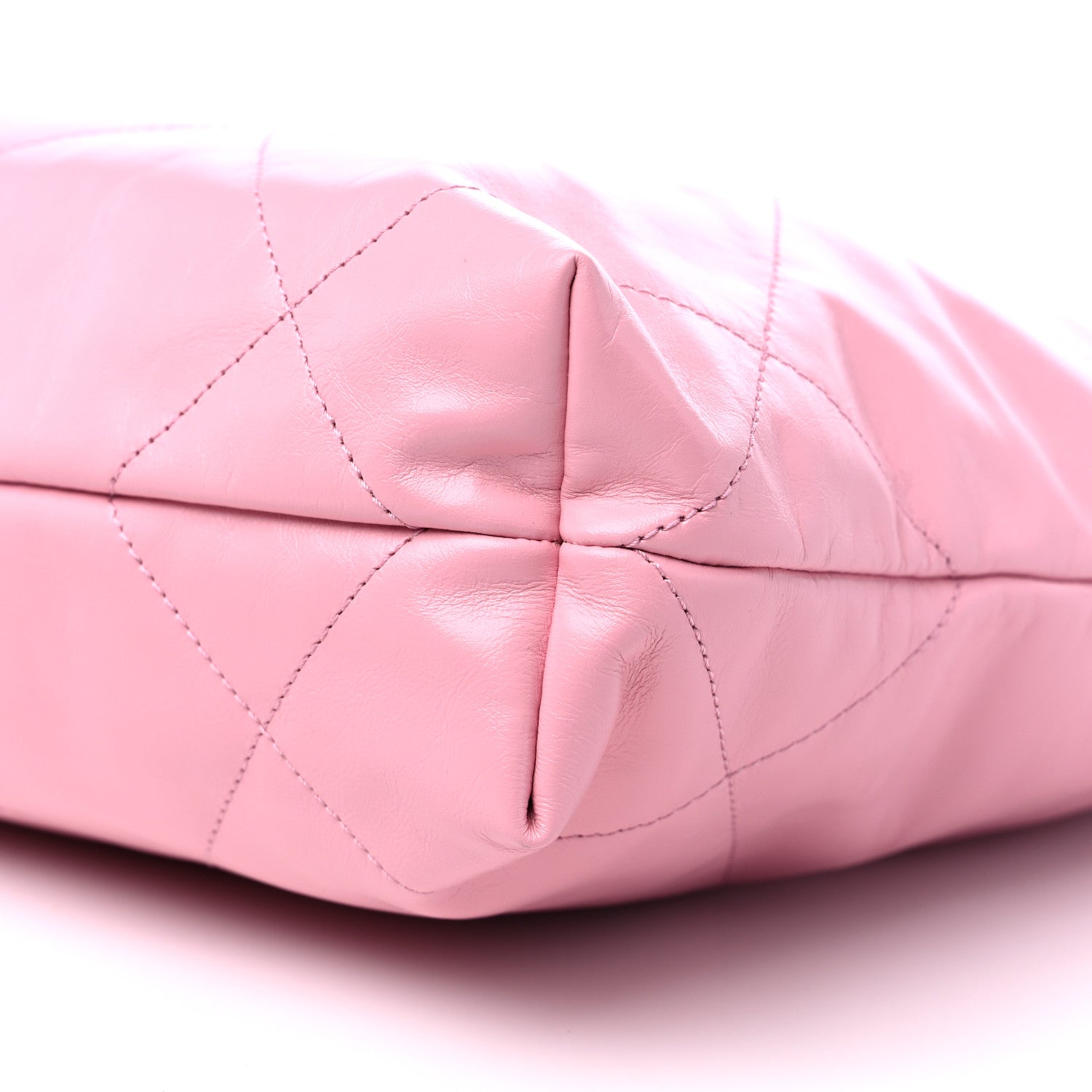 Chanel Shiny Calfskin Quilted Small Chanel 22 Pink 10 of 10