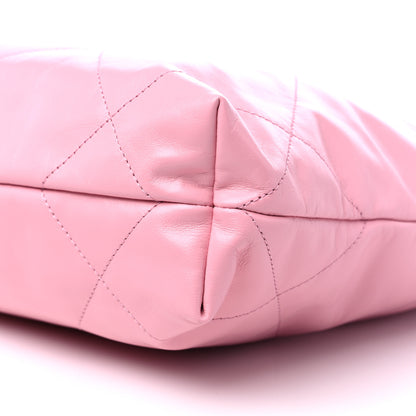 Chanel Shiny Calfskin Quilted Small Chanel 22 Pink 10 of 10