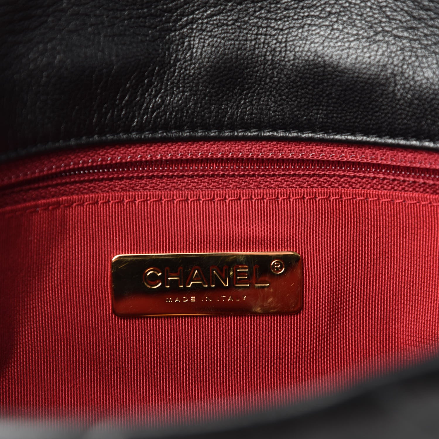 Chanel Goatskin Quilted Medium Chanel 19 Flap Black 8 of 10