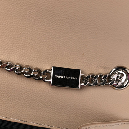 Saint Laurent Grain De Poudre Medium Monogram Kate Satchel Nude Powder 12 of 13
