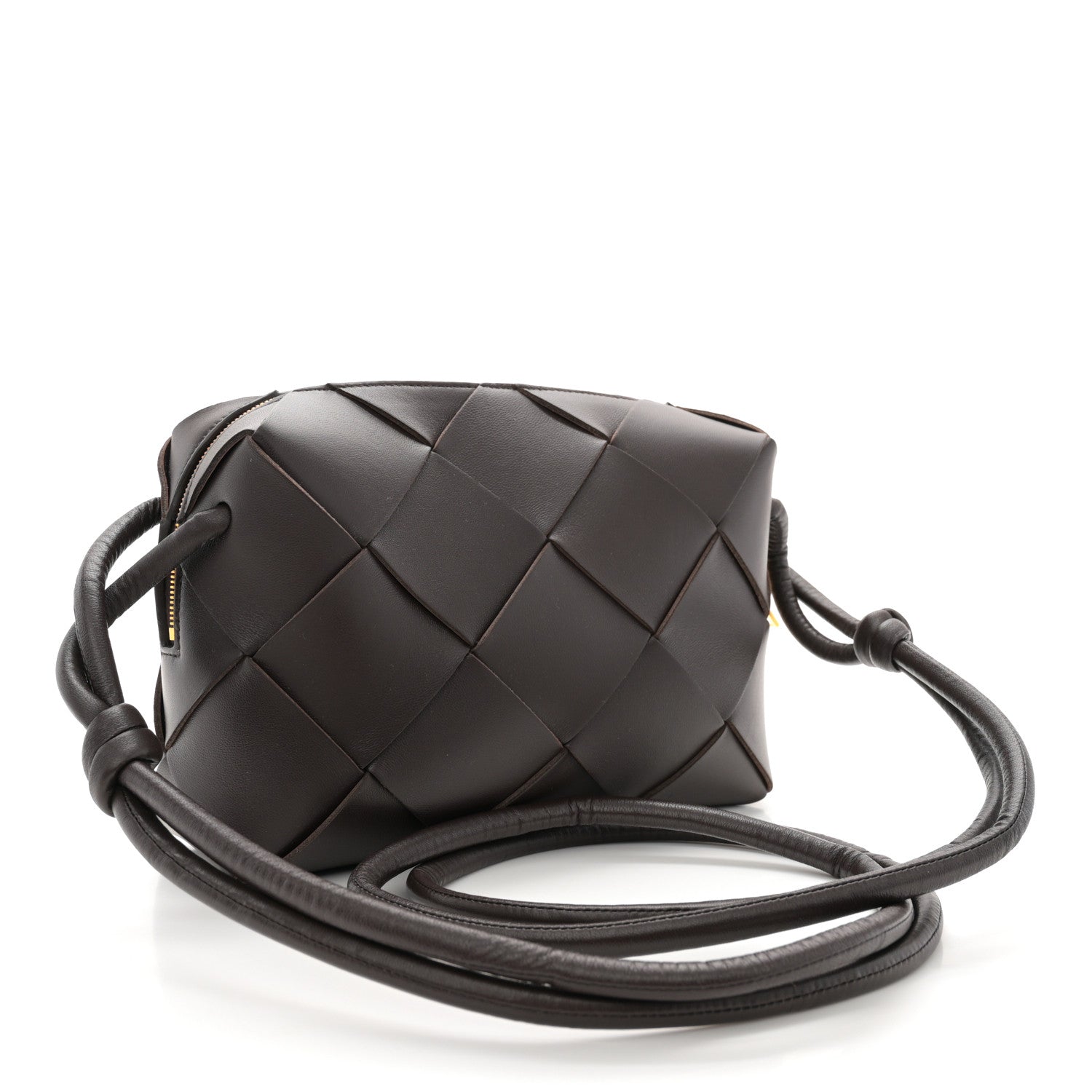 Bottega Veneta Lambskin Maxi Intrecciato Small Cassette Camera Bag Fondant 3 of 11