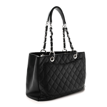 Chanel Caviar Quilted Grand Shopping Tote GST Black 3 of 10