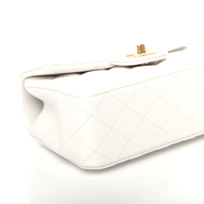 Chanel Caviar Quilted Mini Top Handle Rectangular Flap White 8 of 10