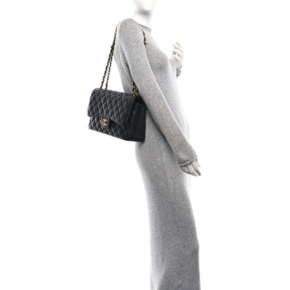 Chanel Caviar Quilted Jumbo Double Flap Black 2 of 10