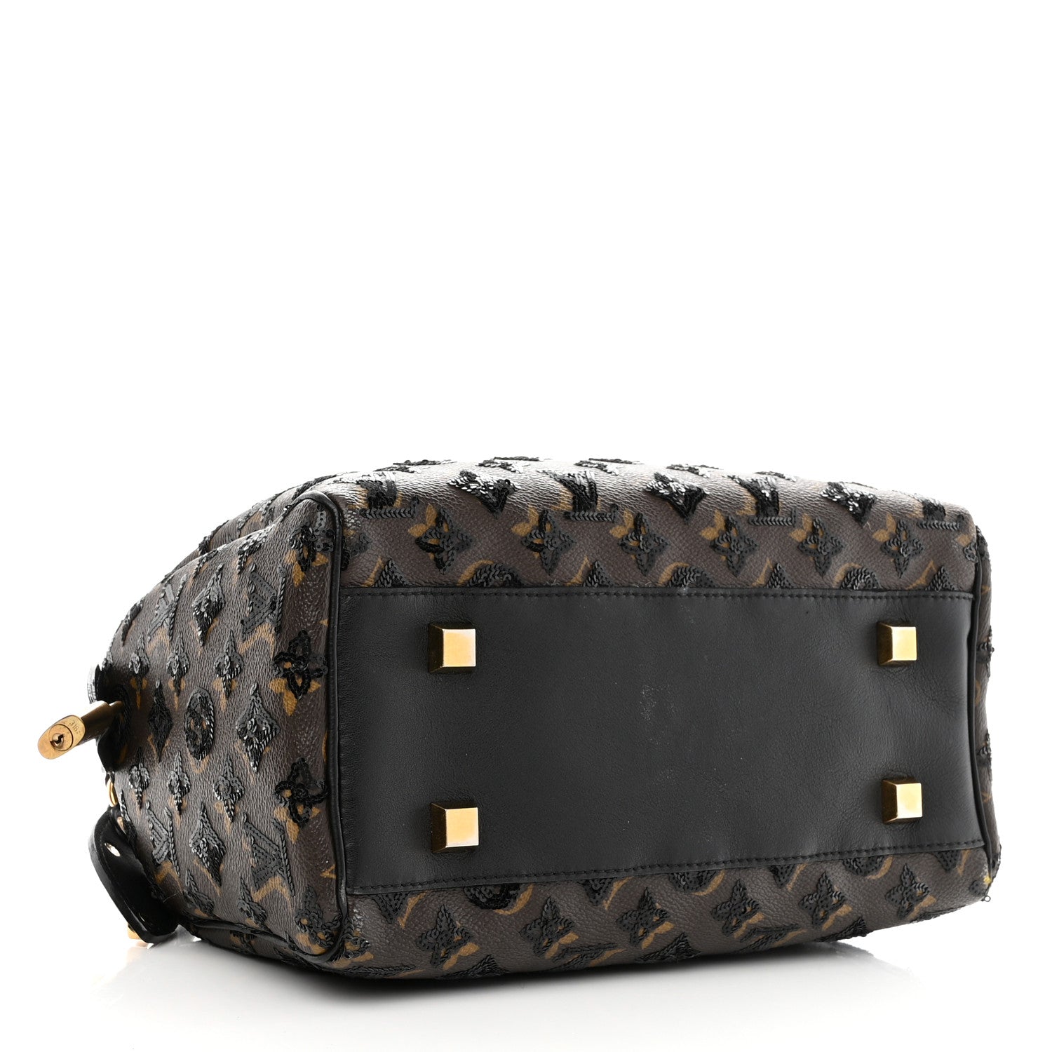 Louis Vuitton Monogram Sequins Eclipse Speedy 28 Black 4 of 7