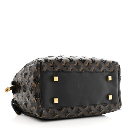 Louis Vuitton Monogram Sequins Eclipse Speedy 28 Black 4 of 7