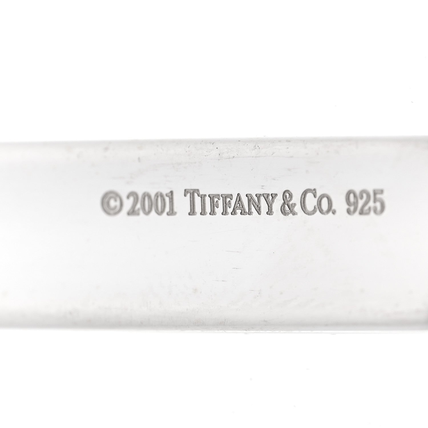Tiffany Sterling Silver 1837 Bar Pendant Necklace 7 of 7