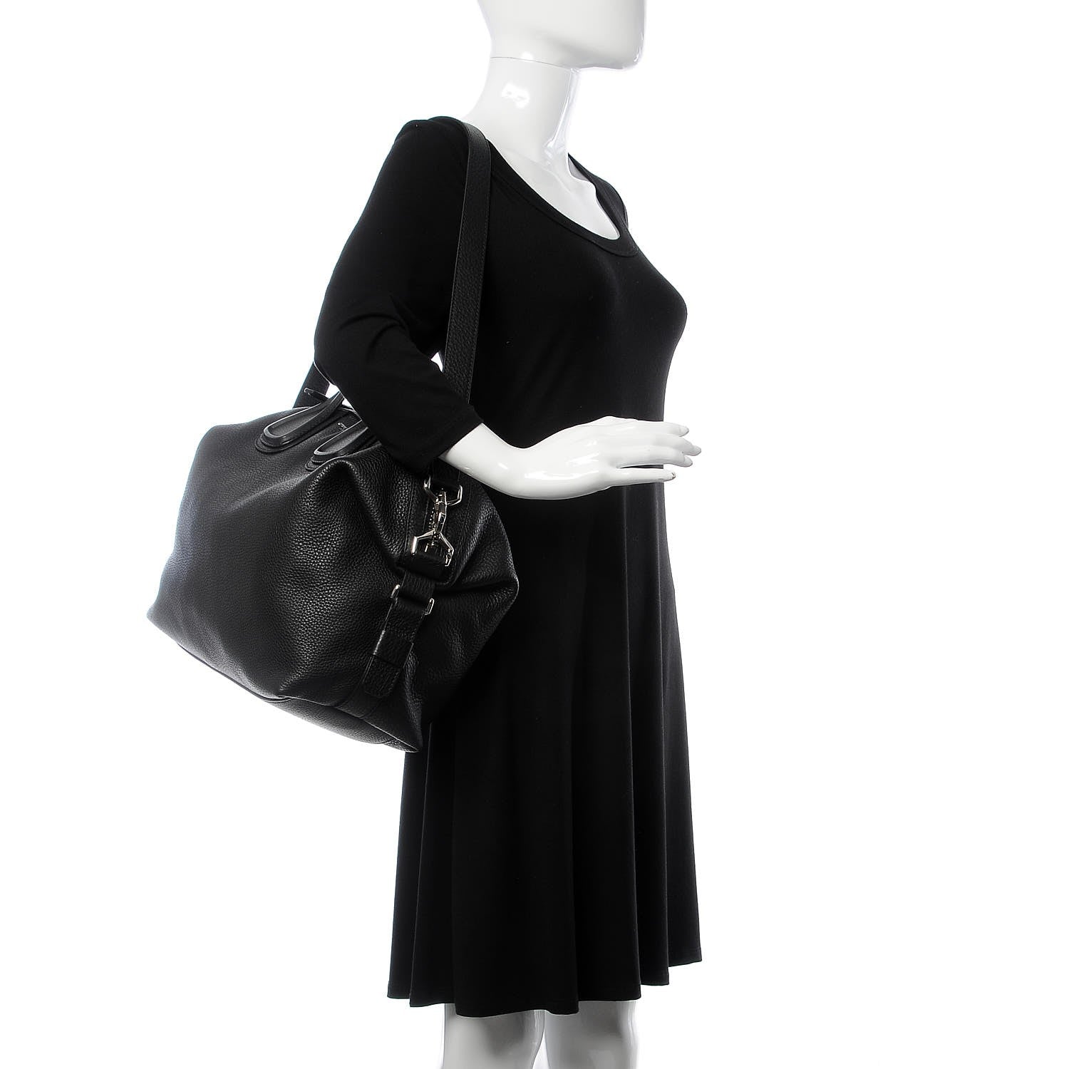 Givenchy Waxy Grained Calfskin Medium Nightingale Black 2 of 6