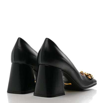 Gucci Malaga Kid Horsebit 75mm Pumps 38 Black 5 of 9