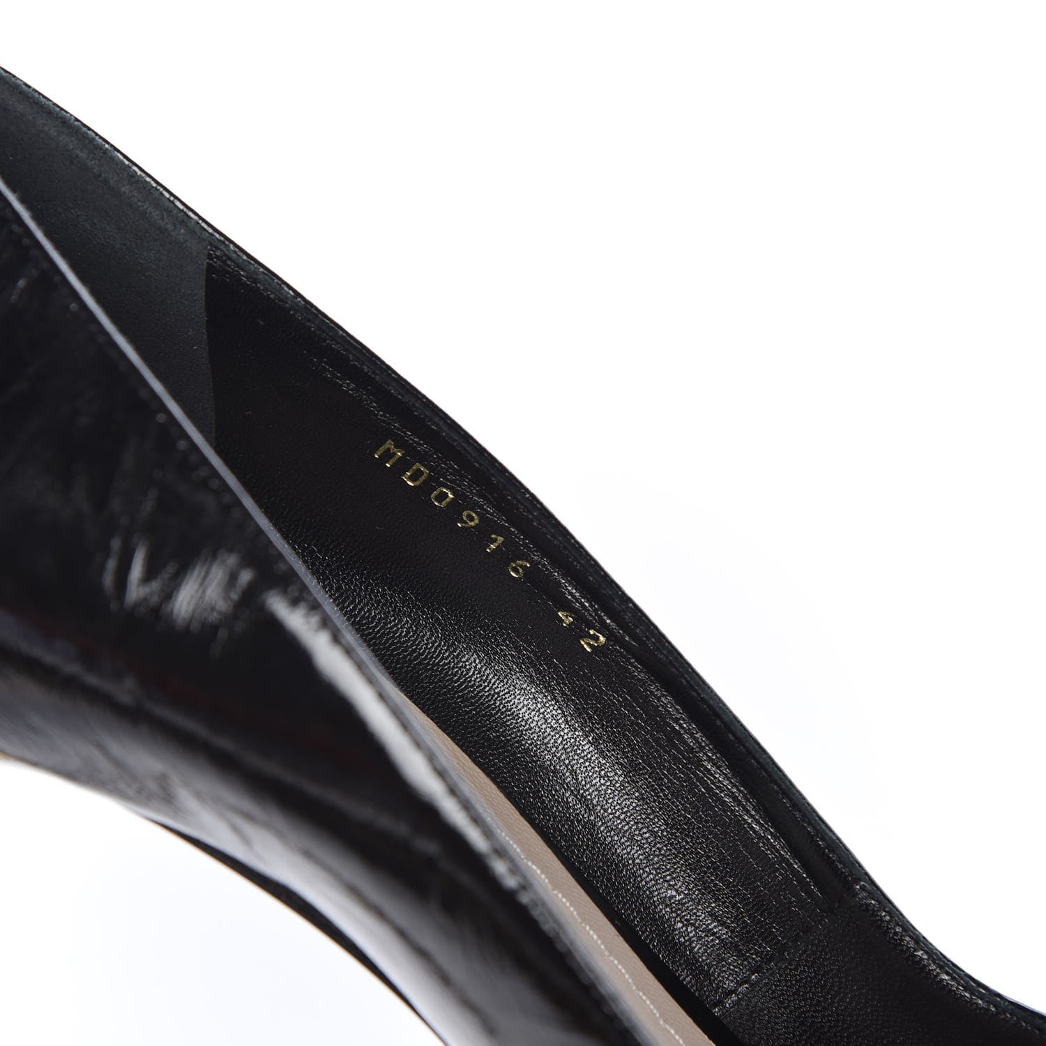 Christian Dior Crinkled Lambskin Songe 100 Pumps 42 Black 10 of 14