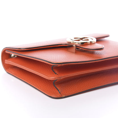 Gucci Dollar Calfskin Small Interlocking G Shoulder Bag Sun Orange 8 of 9