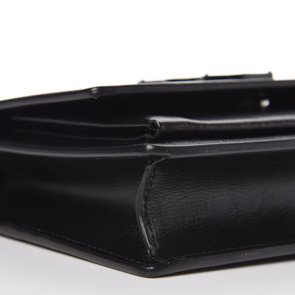 Saint Laurent Calfskin Monogram Sunset Chain Wallet Black 7 of 8