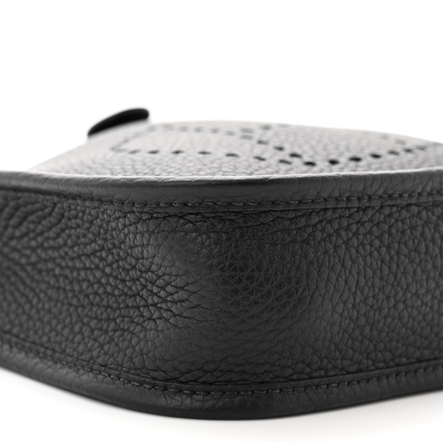 Hermes Taurillon Clemence Amazone Evelyne TPM Black Chocolate 9 of 10