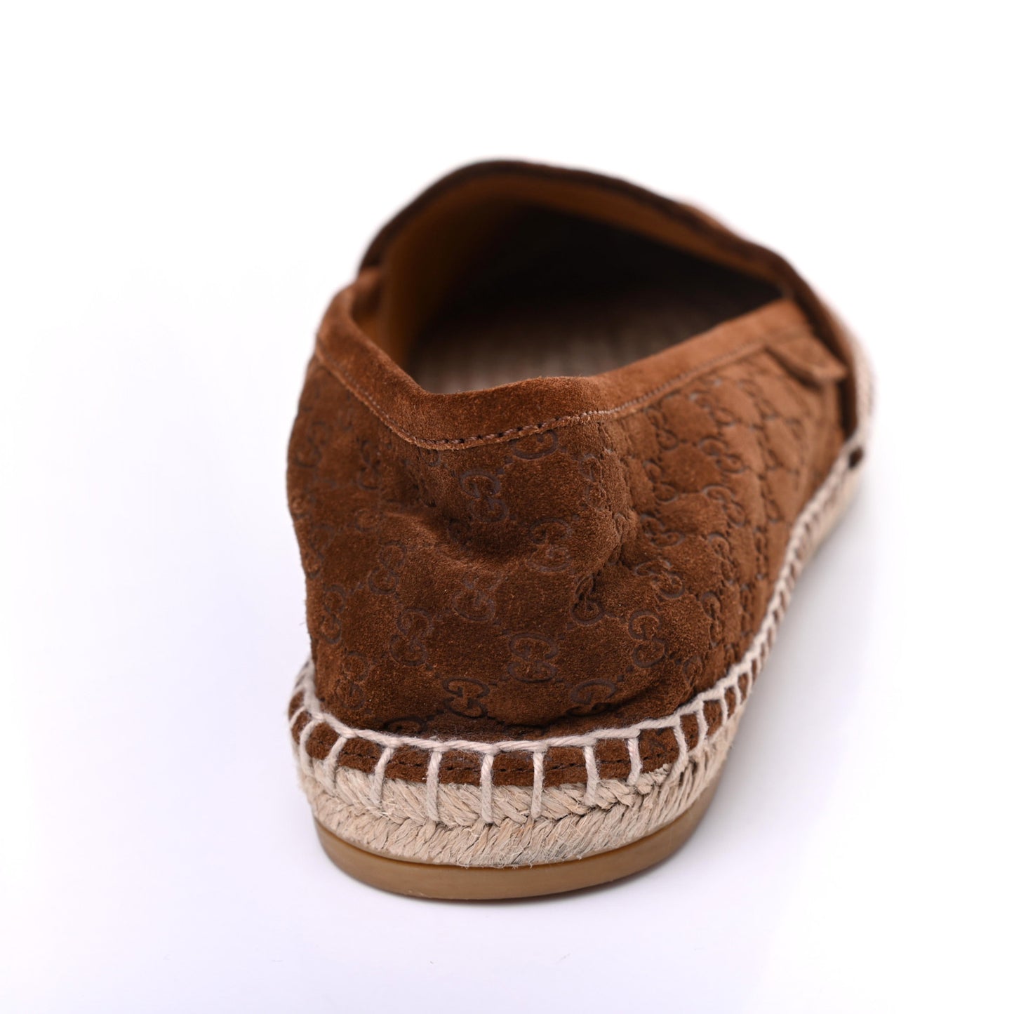 Suede Microguccissima Espadrilles 37.5 Nut Brown