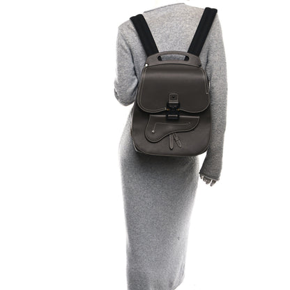 Christian Dior Grained Calfskin Maxi Gallop Sling Bag Grey 2 of 10
