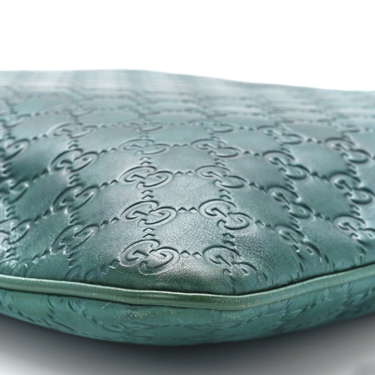 Guccissima Flat Vertical Tote Green