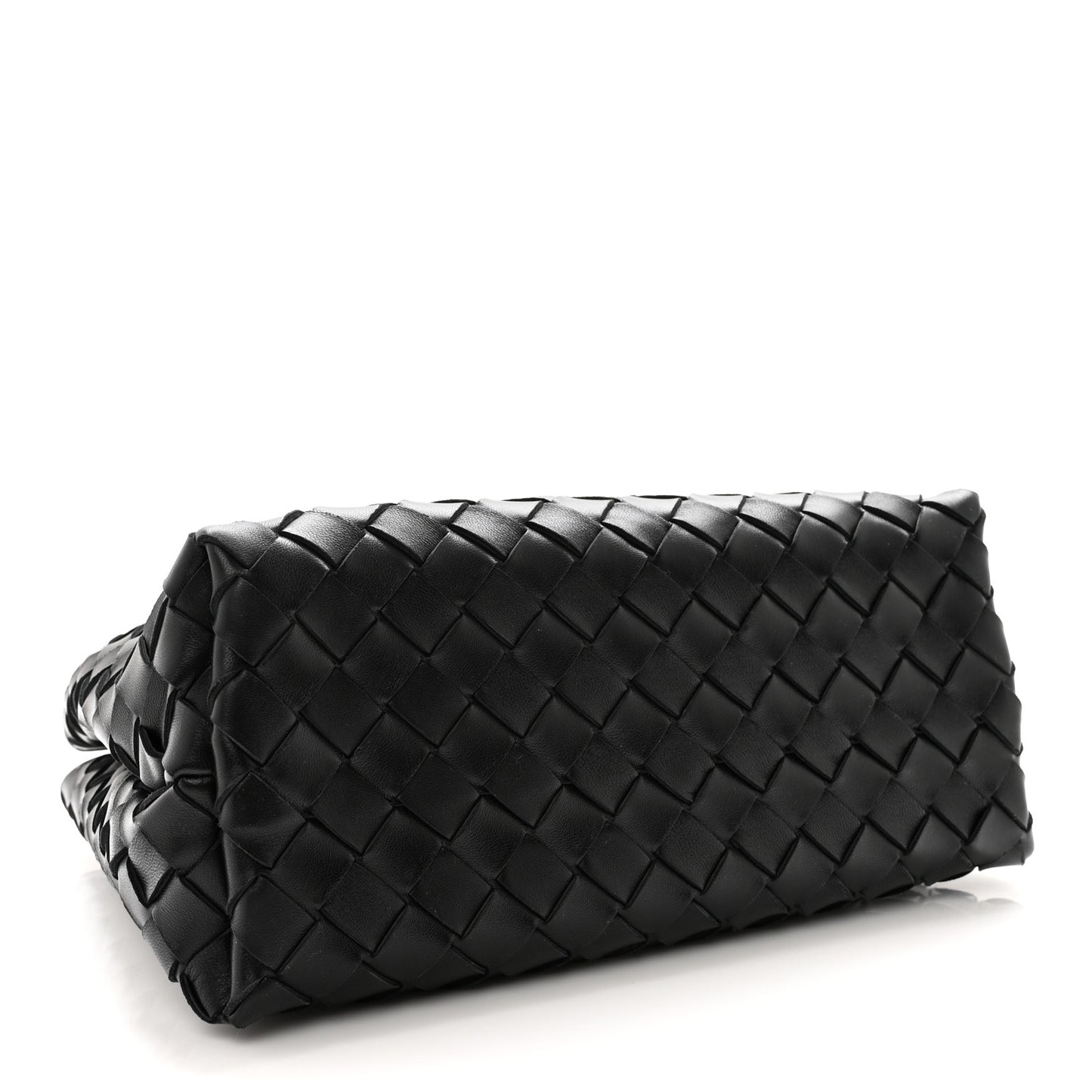 Nappa Intrecciato Small Andiamo With Chain Shoulder Bag Black