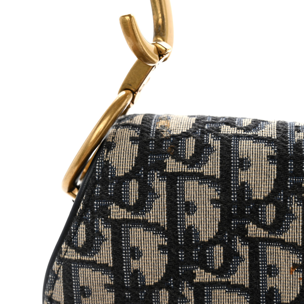 Oblique Saddle Bag Blue