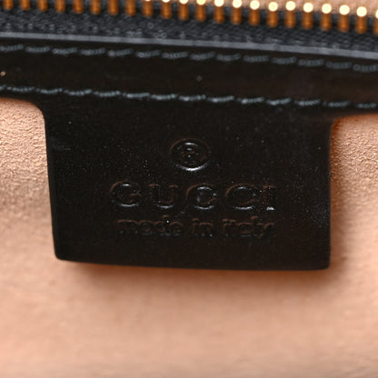 Gucci Guccissima Signature Small Padlock Top Handle Bag Black 7 of 13