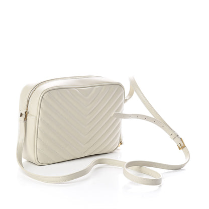 Saint Laurent Calfskin Matelasse Monogram Lou Camera Bag Crema Soft 3 of 8