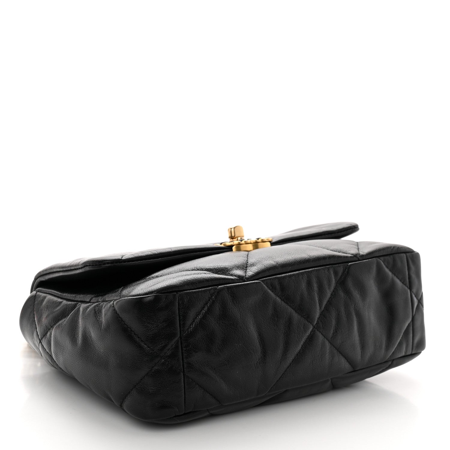 Chanel Goatskin Quilted Medium Chanel 19 Flap Black 4 of 10