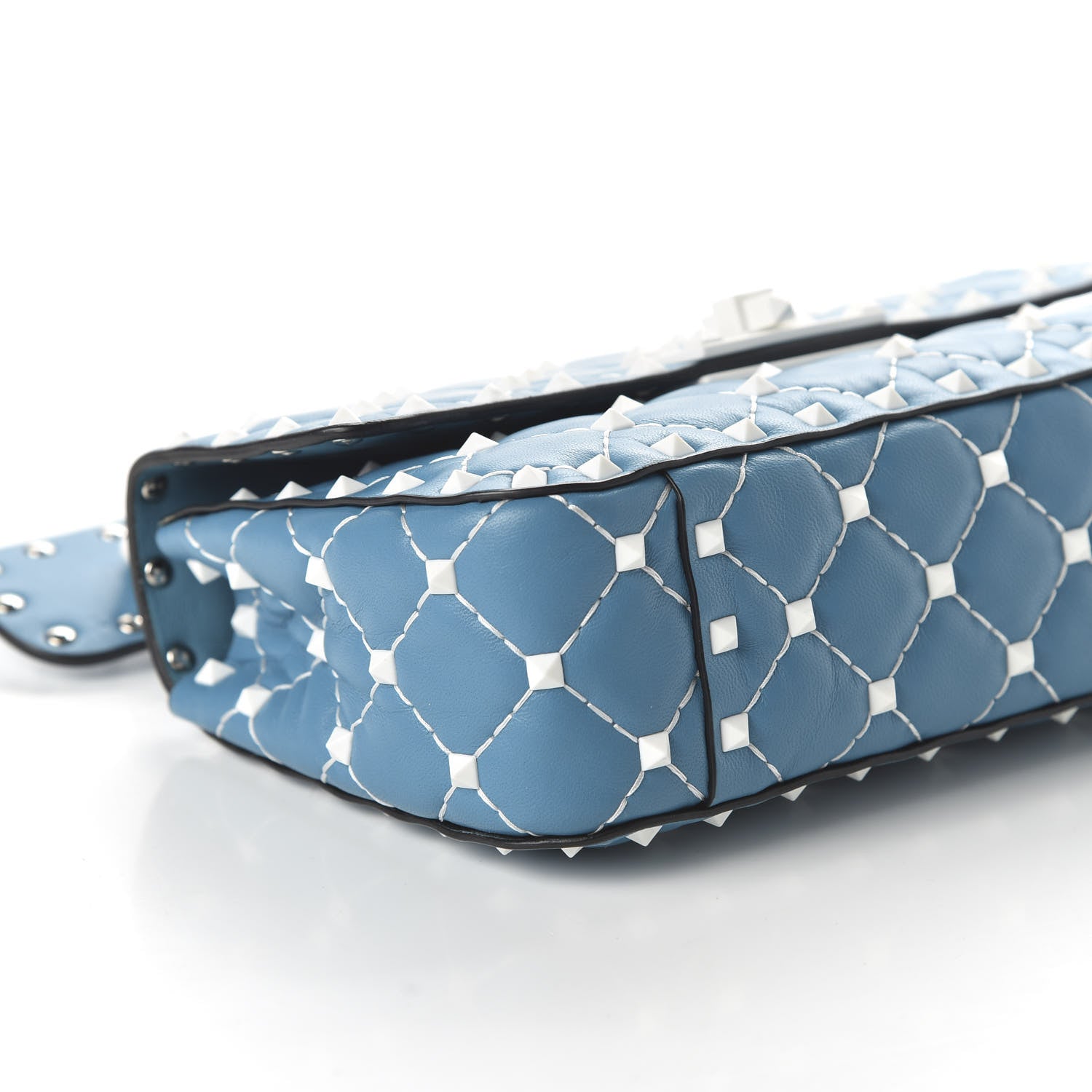 Valentino Garavani Nappa Small Free Rockstud Spike Shoulder Bag Cerulean 5 of 8