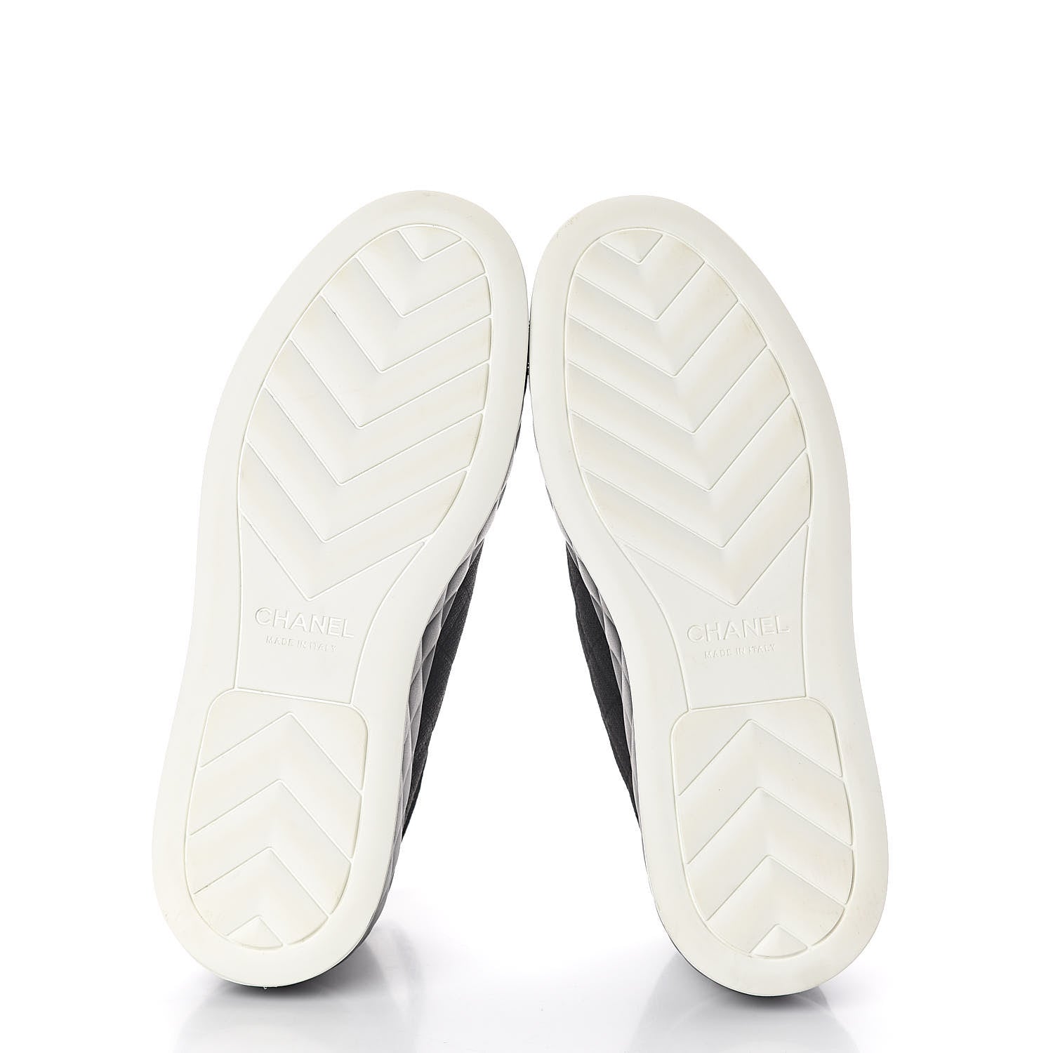 Chanel Canvas Quilted Cap Toe Sneakers 39 Black 7 of 8