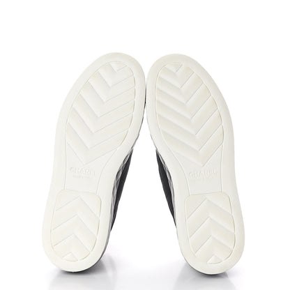 Chanel Canvas Quilted Cap Toe Sneakers 39 Black 7 of 8