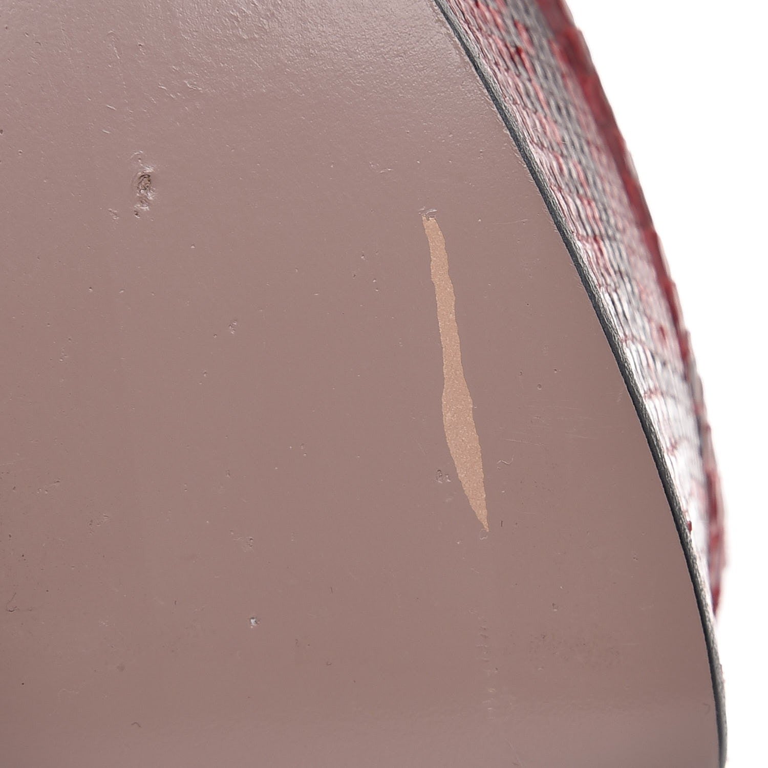 Gucci Python Horsebit Platform High Heel Sandals 38 Red 8 of 9