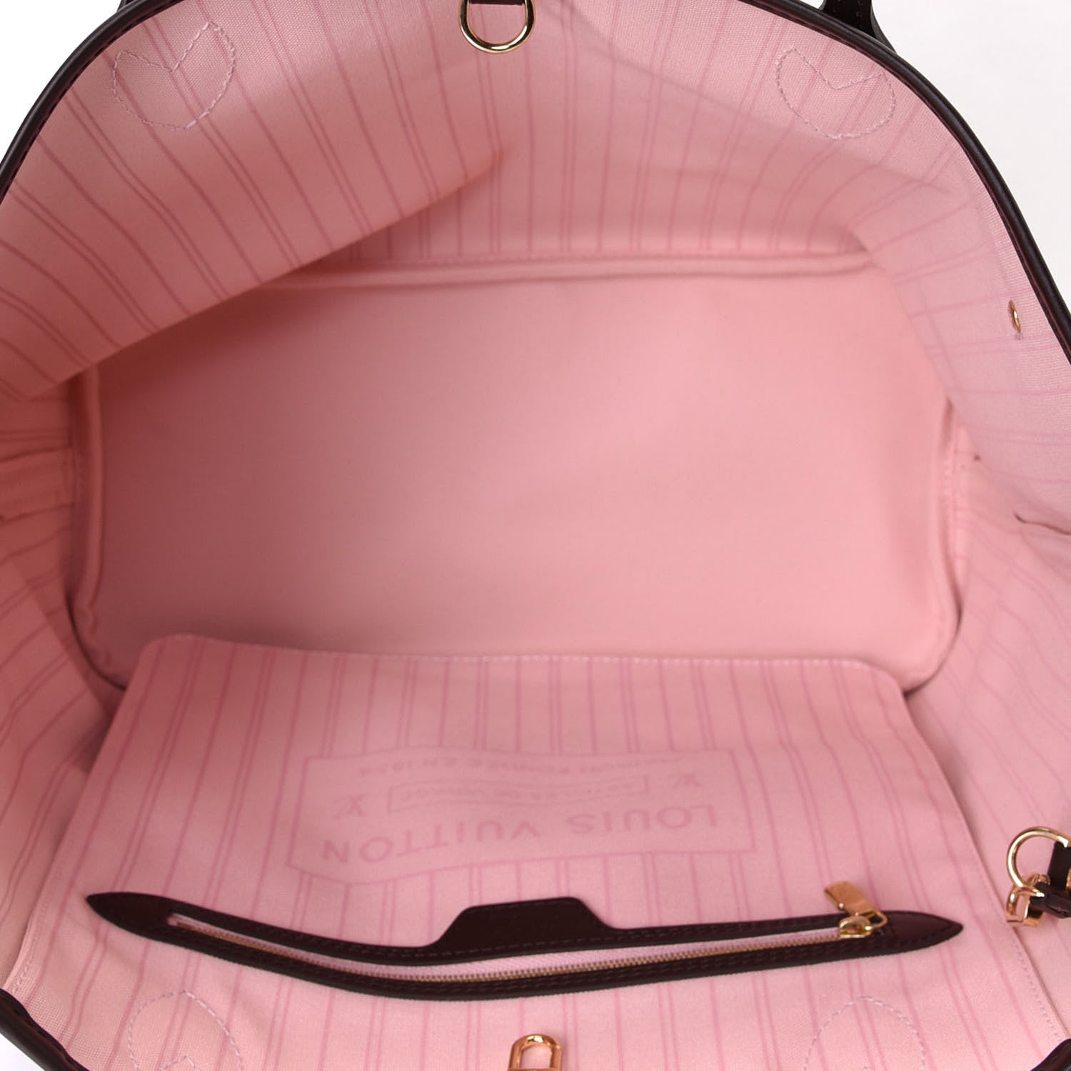 Louis Vuitton Damier Ebene Neo Neverfull MM Rose Ballerine 4 of 5