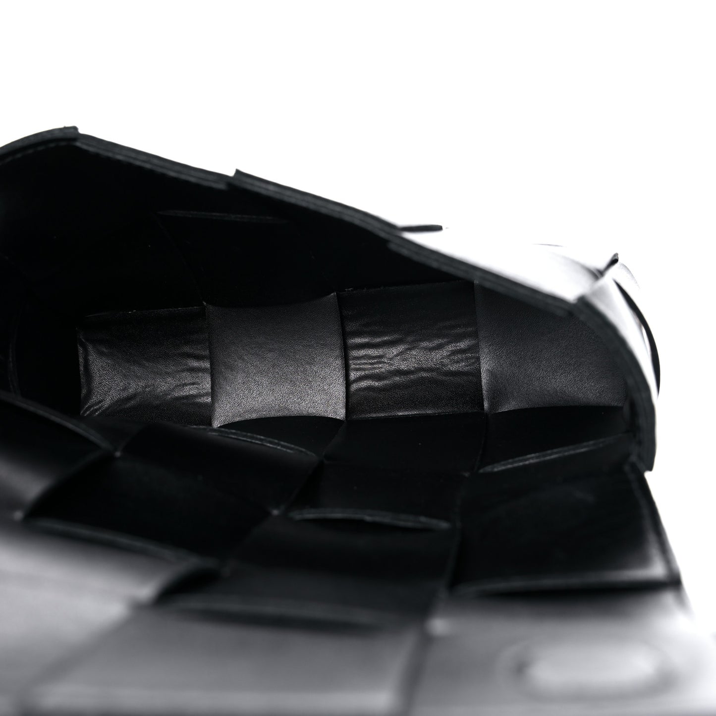 Nappa Maxi Intreccio The Belt Cassette Bag Black