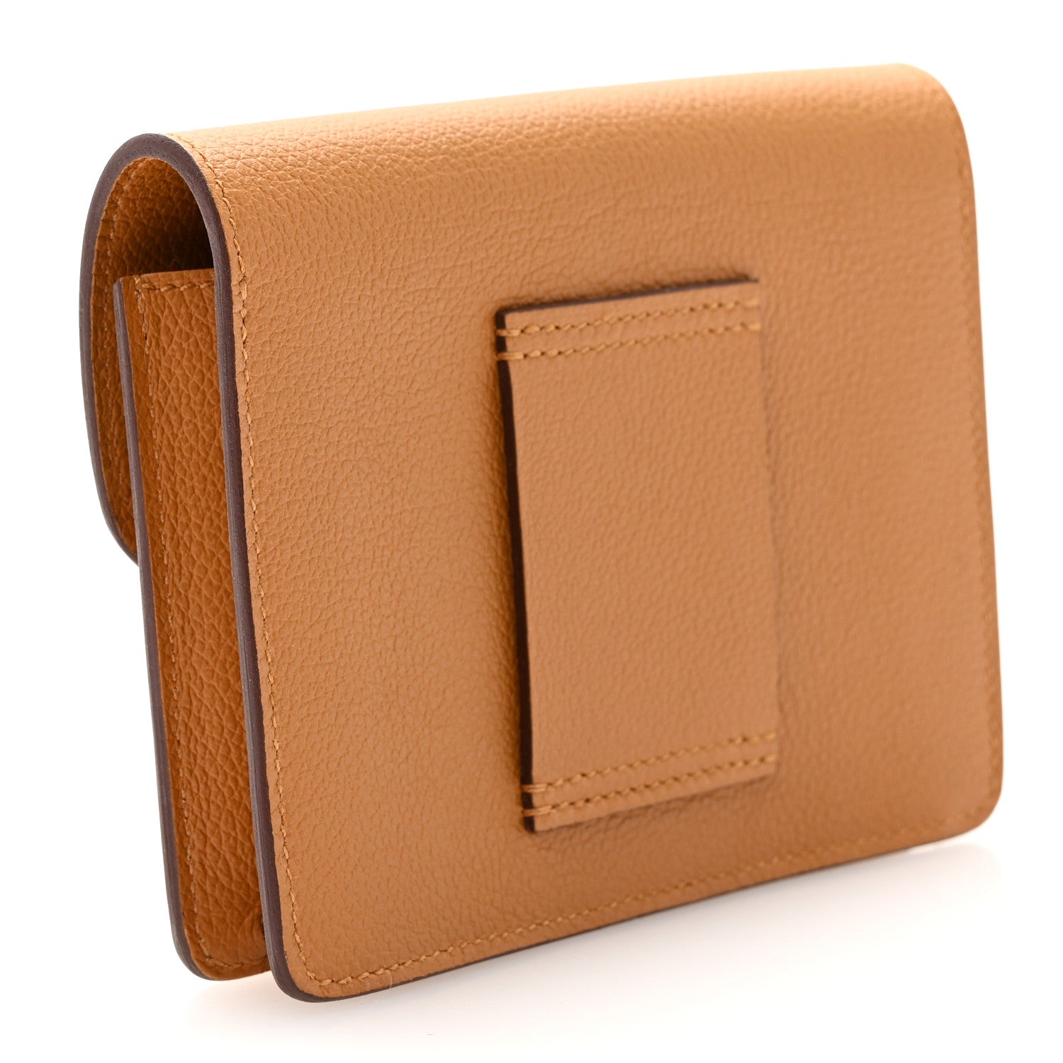 Hermes Evercolor Roulis Slim Wallet Caramel 3 of 11