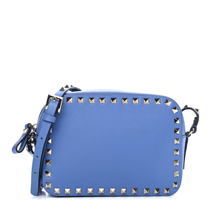 Valentino Garavani Calfskin Rockstud Camera Crossbody Bag Light Blue 1 of 4