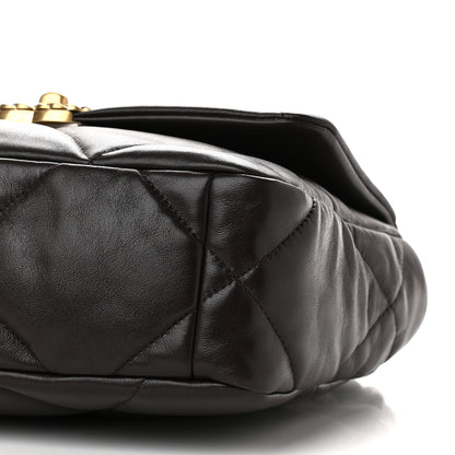 Chanel Lambskin Quilted Medium Chanel 19 Flap Dark Brown 9 of 9