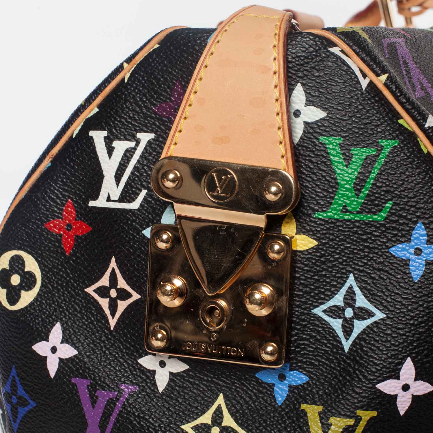 Louis Vuitton Monogram Multicolor Keepall 45 Black 8 of 10