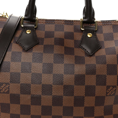 Louis Vuitton Damier Ebene Speedy Bandouliere 25 7 of 9