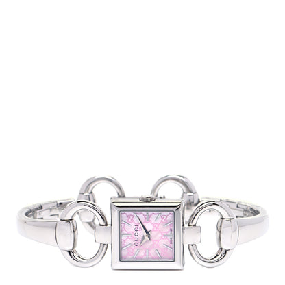 Gucci Stainless Steel Pink Mother of Pearl 19mm Tornabuoni Quartz Watch 2 of 5