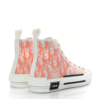 Christian Dior Technical Canvas Oblique Mens B23 High Top Sneakers 42 Orange 4 of 7