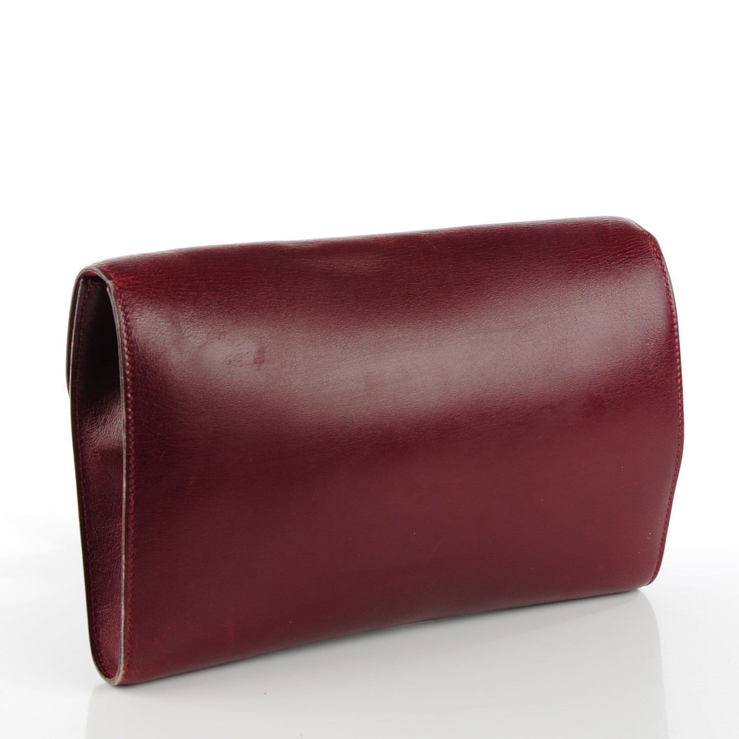 Hermes Box Gaine Clutch Rouge H 3 of 15