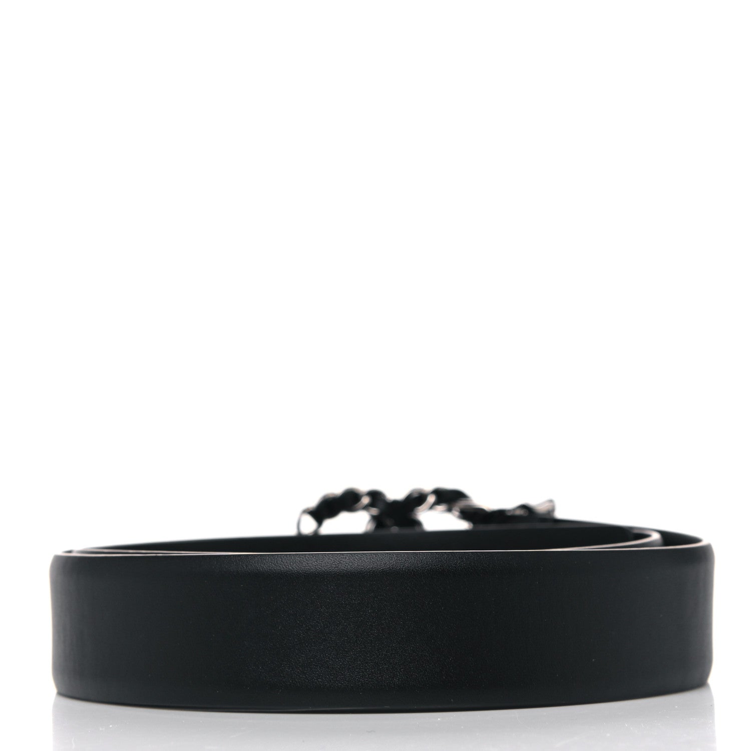 Chanel Calfskin CC Chain Belt 85 34 Black 2 of 4