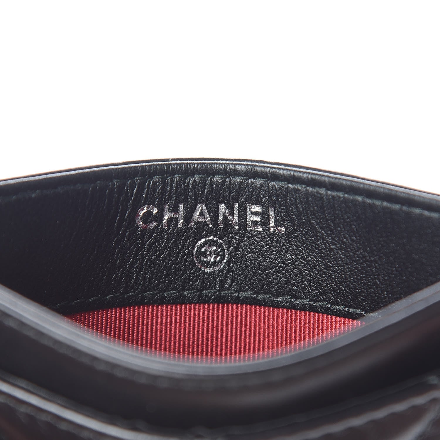 Chanel Aged Calfskin Quilted Gabrielle Card Holder Black 7 of 9