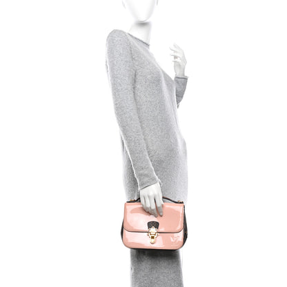 Louis Vuitton Patent Calfskin Monogram Cherrywood BB Rose Ballerine 2 of 17