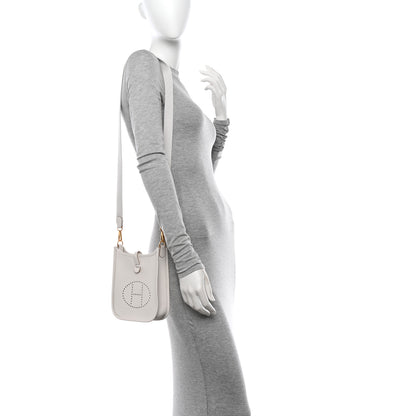Hermes Taurillon Clemence Amazone Evelyne TPM New White 2 of 11